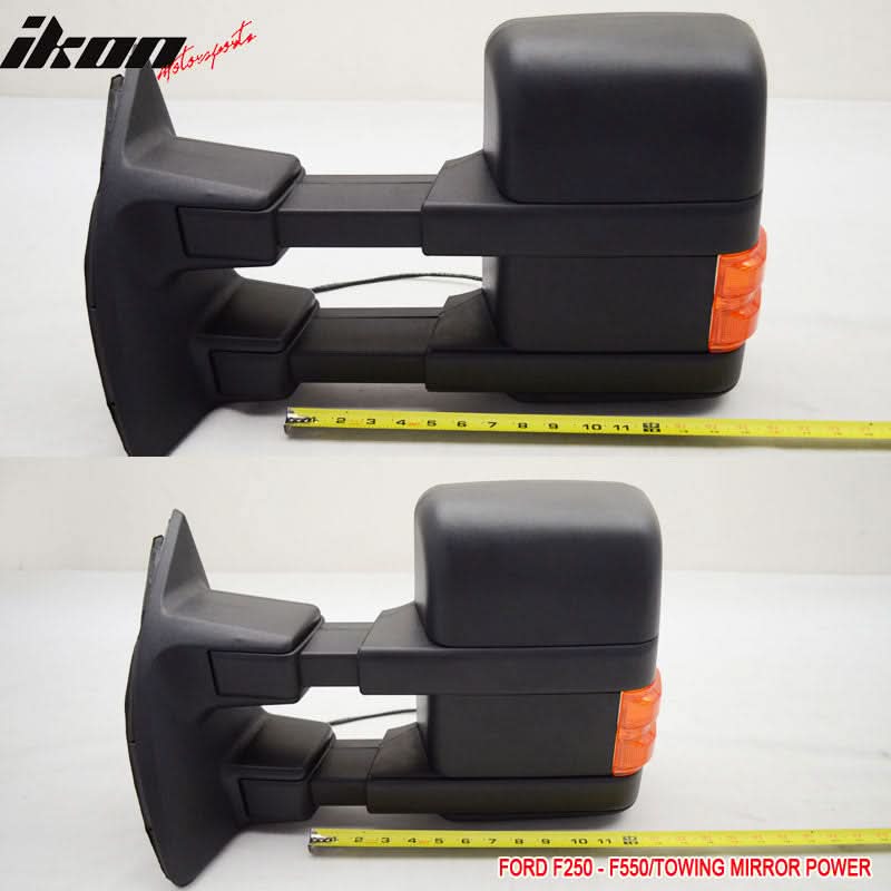 2003-2007Â Ford F250 Side View Tow Mirrors Ext Power Heated Turn Light