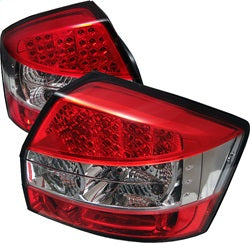 Spyder Audi A4/A4 Quattro 02-05 Red/Clear LED Tail Lights