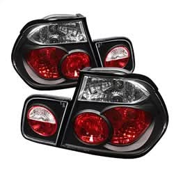 Spyder BMW 323i/325i/325xi/328i/330i/330xi 99-00 Black Euro Style Tail Lights