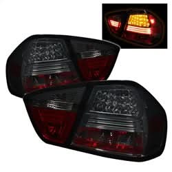 Spyder BMW 323i/325i/325xi/328i/328xi/330i/330xi/335i/335xi 06-08 Smoke LED Tail Lights