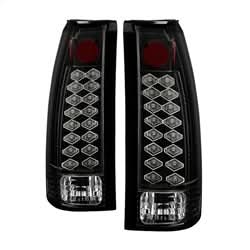 Spyder Chevy C/K Series 1500/2500/3500 88-98 / GMC Sierra 88-98 / Blazer 92-94 / Jimmy 92-94 / Suburban 92-99 / Tahoe 94-99 / Cadillac Escalade 99-00 / Yukon Denali 99-00 LED Tail Lights - Black