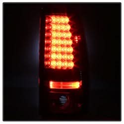 Spyder Chevy Silverado 1500/2500 03-06 and 2007 Silverado Classic ( Does Not Fit Stepside ) LED Tail Lights - Red Clear