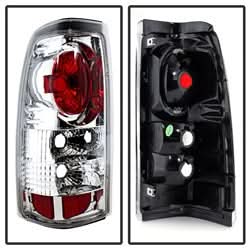 Spyder Chevy Silverado 1500/2500 99-02 (Not Fit Stepside) / GMC Sierra 1500/2500/3500 99-06 and 2007 Sierra ClassicEuro Style Tail Lights - Chrome