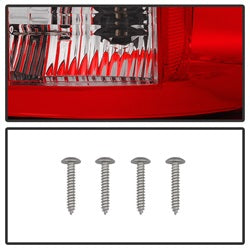 Spyder Dodge Ram 1500/Ram 2500/Ram 3500 02-06 Red/Clear LED Tail Lights