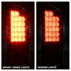 Spyder Dodge Ram 1500/Ram 2500/Ram 3500 07-08 Chrome LED Tail Lights