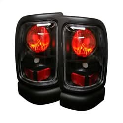 Spyder Dodge Ram 1500/Ram 2500/Ram 3500 94-01 w/Amber Lens Euro Style Tail Lights Black