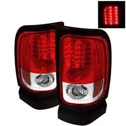 Spyder Dodge Ram 1500/Ram 2500/Ram 3500 94-01 Red/Clear LED Tail Lights