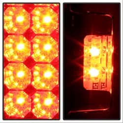 Spyder Ford F-150/F-250 Super Duty/F-350 Super Duty/F-450 Super Duty 97-03 Red/Clear LED Tail Lights