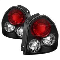 Spyder Hyundai Santa Fe 01-06 Black Euro Style Tail Lights