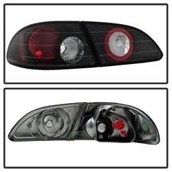 Spyder Toyota Corolla 98-02 Black Euro Style Tail Lights