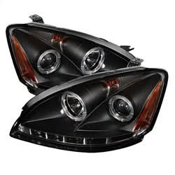 Spyder Signature Nissan Altima 02-04 Halogen Model Only Halo LED Projector Headlights Not Compatible w/Xenon/HID Model Black