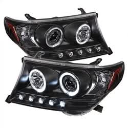 Spyder Signature Toyota Land Cruiser 08-11 Black Halo Projector Headlights