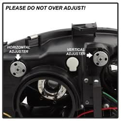 Spyder Signature Audi A4/A4 Quattro 06-08 Halogen Model Only DRL LED Projector Headlights Not Compatible With Xenon/HID Model Black