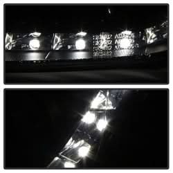 Spyder Signature Audi A4/A4 Quattro 06-08 Halogen Model Only DRL LED Projector Headlights Not Compatible With Xenon/HID Model Black