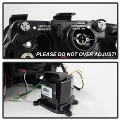 Spyder Signature Audi A6/A6 Quattro 02-04 Not For Use w/Xenon/HID Models DRL LED Projector Headlights Halogen Model Only Black
