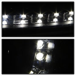 Spyder Signature Audi A6/A6 Quattro 02-04 Not For Use w/Xenon/HID Models DRL LED Projector Headlights Halogen Model Only Black