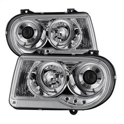 Spyder Signature Chrysler 300 05-10 Chrome Halo LED Projector Headlights