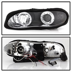 Spyder Signature Chevrolet Camaro 98-02 Black Halo LED Projector Headlights