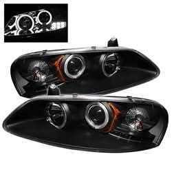 Spyder Signature Chrysler Sebring/Stratus 01-03 Black Halo Projector Headlights