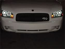 Spyder Signature Dodge Charger 06-10 Low Beam Bulb Included CCFL LED Projector Headlights High Beam Uses Stock Bulb Halogen Model Only