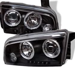 Spyder Dodge Charger 06-10 Projector Headlights - Halogen Model Only ( Not Compatiable With Xenon/HID Model ) - LED Halo - Black
