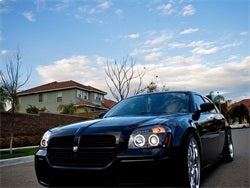 Spyder Signature Dodge Magnum 05-07 Low Beam Bulb Included CCFL LED Projector Headlights High Beam Uses Stock Bulb Black