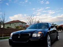 Spyder Signature Dodge Magnum 05-07 Low Beam Bulb Included CCFL LED Projector Headlights High Beam Uses Stock Bulb Black