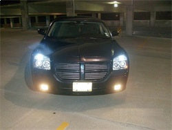Spyder Signature Dodge Magnum 05-07 Low Beam Bulb Included CCFL LED Projector Headlights High Beam Uses Stock Bulb Black