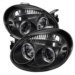 Spyder Signature Dodge Neon 03-05 Black Halo LED Projector Headlights