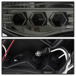 Spyder Signature Dodge Ram 1500/Ram 2500/Ram 3500 02-05 Uses T10 LED Ultra White LED Bulb Halo LED Projector Headlights Smoke