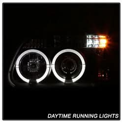 Spyder Signature Ford Explorer/Explorer (Stripped Chassis) 95-01 1 pc. Halo Projector Headlights Black
