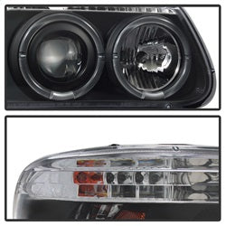 Spyder Signature Ford Explorer/Explorer (Stripped Chassis) 95-01 1 pc. Halo Projector Headlights Black