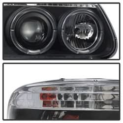 Spyder Signature Ford Explorer/Explorer (Stripped Chassis) 95-01 1 pc. Halo Projector Headlights Black