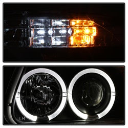 Spyder Signature Ford Explorer/Explorer (Stripped Chassis) 95-01 1 pc. Halo Projector Headlights Black
