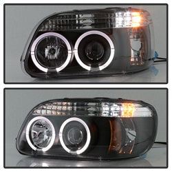 Spyder Signature Ford Explorer/Explorer (Stripped Chassis) 95-01 1 pc. Halo Projector Headlights Black