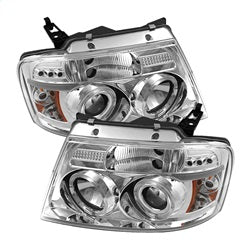 Spyder Signature Ford F-150 04-08 Version 2 Halo LED Projector Headlights Chrome