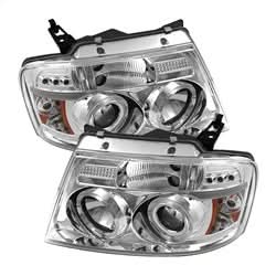 Spyder Signature Ford F-150 04-08 Version 2 Halo LED Projector Headlights Chrome
