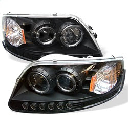 Spyder Signature Ford Expedition/F-150 97-02 1 pc. Halo LED Projector Headlights Black