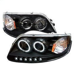 Spyder Signature Ford Expedition/F-150 97-02 1 pc. CCFL LED Projector Headlights Black