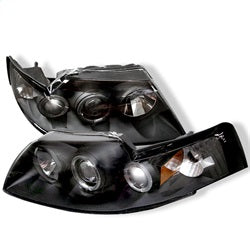 Spyder Signature Ford Mustang 99-04 Black Halo Projector Headlights