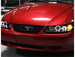 Spyder Signature Ford Mustang 99-04 Black Halo Projector Headlights