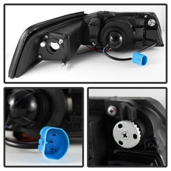 Spyder Signature Ford Mustang 99-04 Chrome Halo Projector Headlights