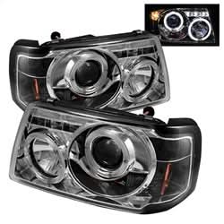 Spyder Signature Ford Ranger 01-11 1 pc. Halo LED Projector Headlights Replaceable LED Chrome