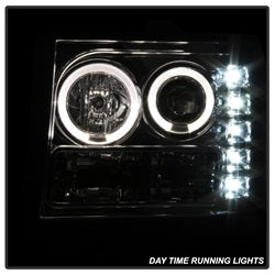 Spyder Signature GMC Sierra 1500/Sierra 2500 HD/Sierra 3500 HD 07-13 Chrome Halo Projector Headlights