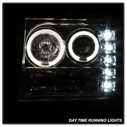 Spyder Signature GMC Sierra 1500/Sierra 2500 HD/Sierra 3500 HD 07-13 Chrome Halo Projector Headlights