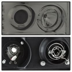 Spyder Signature GMC Sierra 1500/Sierra 2500 HD/Sierra 3500 HD 07-13 High H1 And Low H1 Smoke Halo Projector Headlights