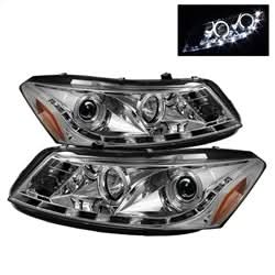 Spyder Signature Honda Accord 08-12 Chrome DRL LED Projector Headlights