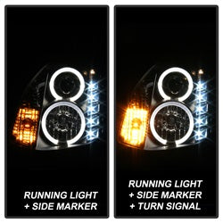 Spyder Signature Infiniti G35 03-07 Halogen Model Only Halo DRL LED Projector Headlight Not Compatible With Xenon/HID Model High H4/Low H7 Included