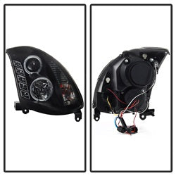 Spyder Signature Infiniti G35 03-07 Halogen Model Only Halo DRL LED Projector Headlight Not Compatible With Xenon/HID Model High H4/Low H7 Included