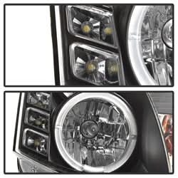 Spyder Signature Infiniti G35 03-07 Halogen Model Only Halo DRL LED Projector Headlight Not Compatible With Xenon/HID Model High H4/Low H7 Included